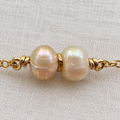 Double Pearl Chain Bracelet